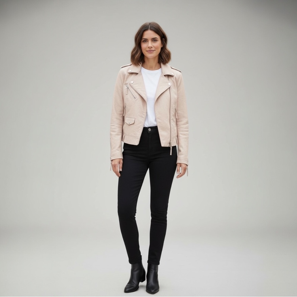 BNCI Women's Blush Faux Leather Jacket